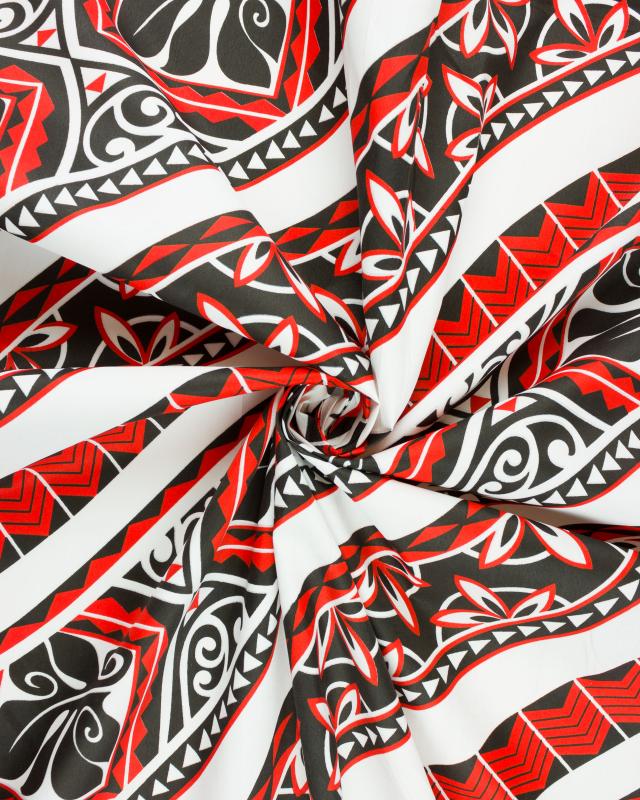 Polynesian fabric PITI Red - Tissushop